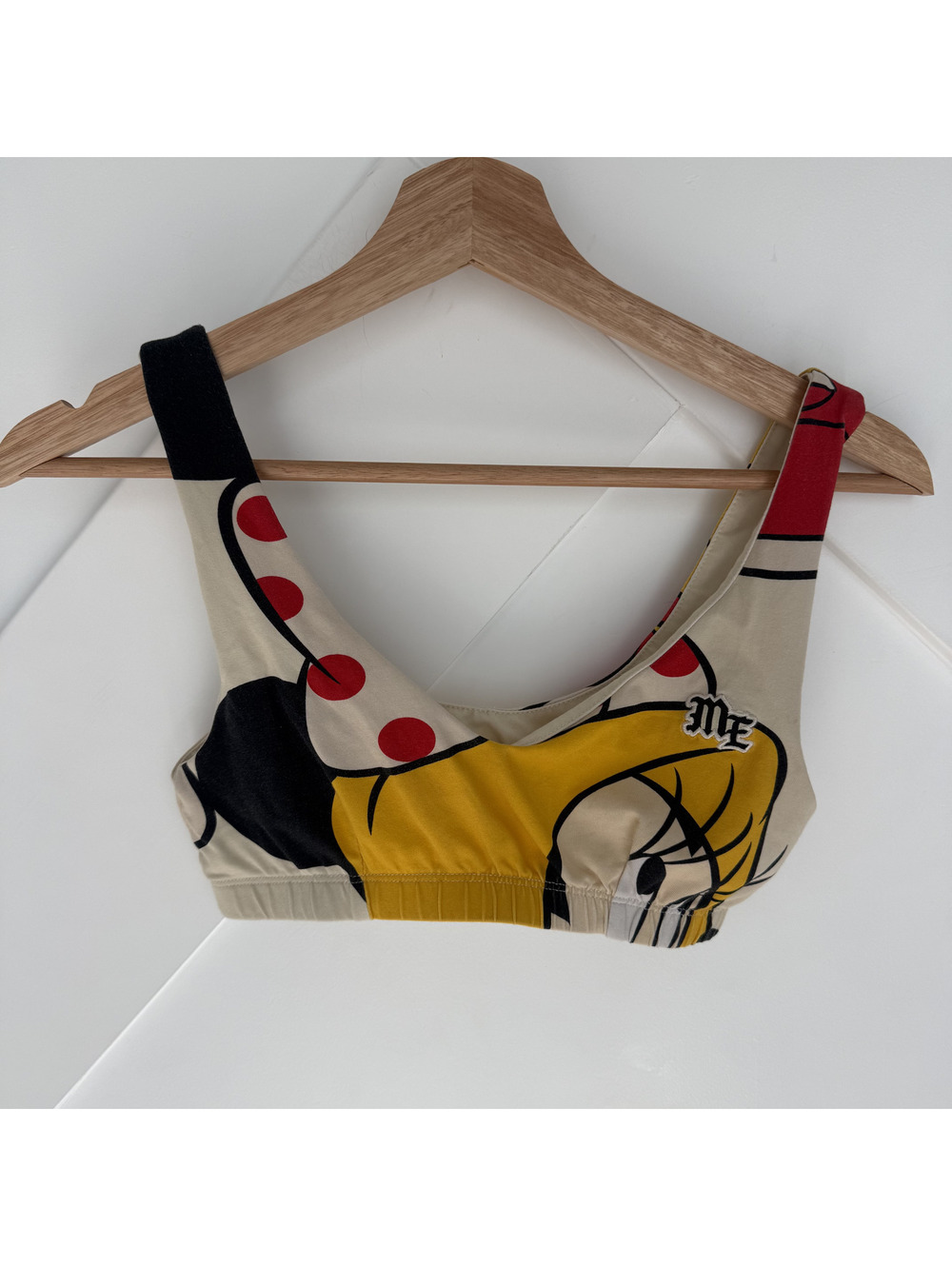 Disney ME. Graphic Mickey Mouse Sports Bra Top Size Small
